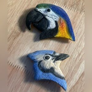 Corlett Collectables Parrot Blue Jay Bird 90’s Resin Magnet
